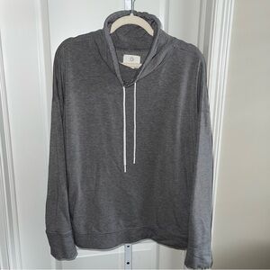 OFFLINE by Aerie Gray Cowl Neck Pullover Sweatshirt Size Large Athleisure
